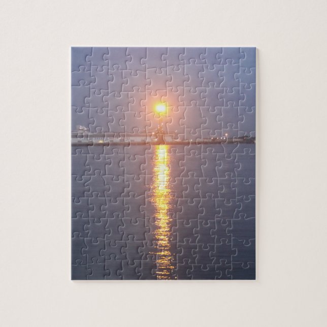 Rompecabezas del amanecer del río Mississippi (Vertical)