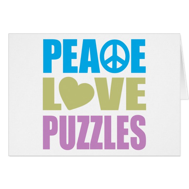 Rompecabezas del amor de la paz (Anverso (Horizontal))