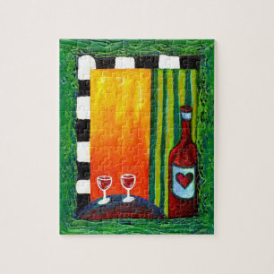 Rompecabezas del amor del vino