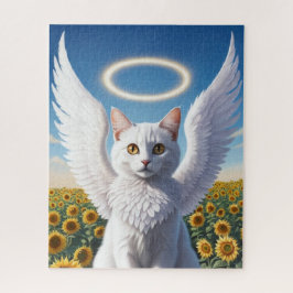 Rompecabezas del ángel persa blanco