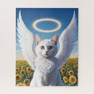 Rompecabezas del Ángel Persa Blanco