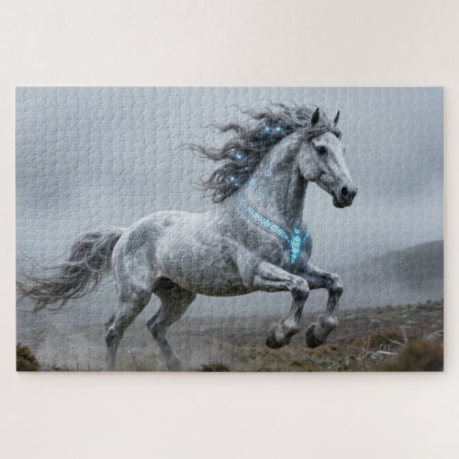 Rompecabezas del Animal Espiritual Celta Caballo (Horizontal)