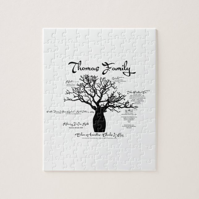 Rompecabezas del antecesor familiar (Vertical)