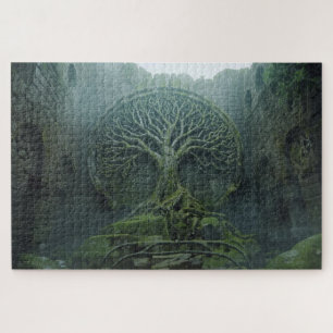 Rompecabezas del antiguo árbol de la vida celta
