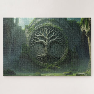 Rompecabezas del antiguo árbol de la vida celta