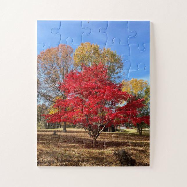 Rompecabezas del árbol de arce japonés (Vertical)