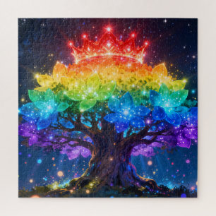 Rompecabezas del Árbol de Luz Arcoíris