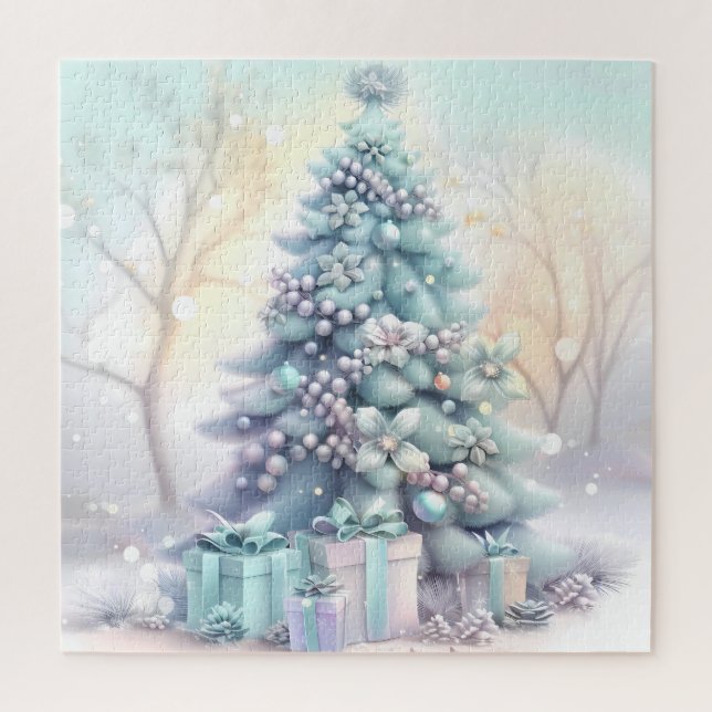 Rompecabezas del árbol de Navidad soñado (Vertical)