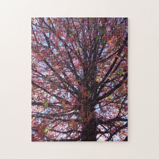 Rompecabezas del árbol rojo (Vertical)
