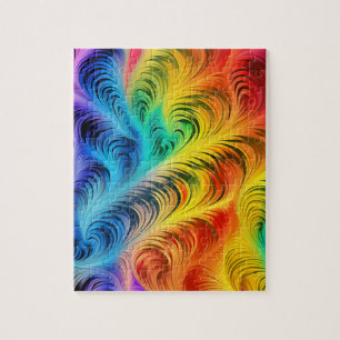 Rompecabezas del arcoiris retro