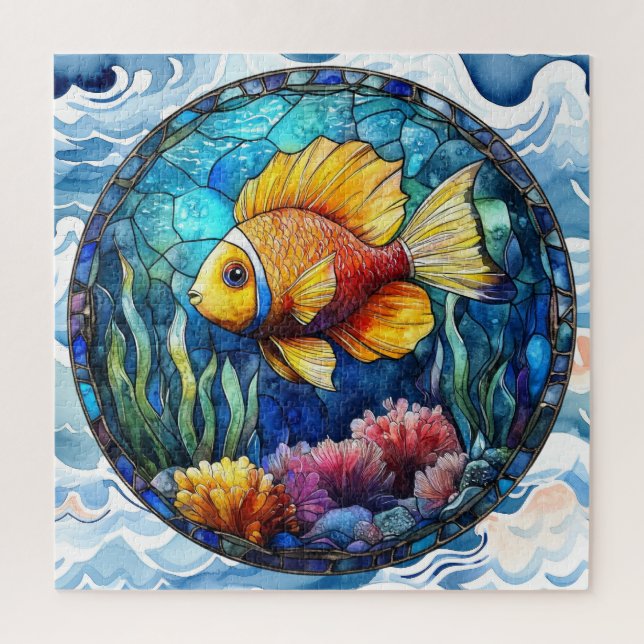 Rompecabezas del arte acuático de verano (Vertical)