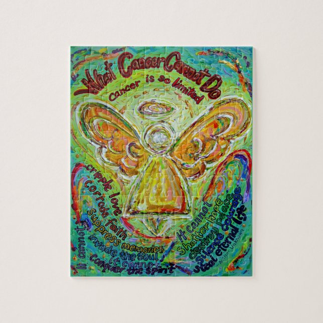 Rompecabezas del arte Ángel del Cáncer de Arcoiris (Vertical)