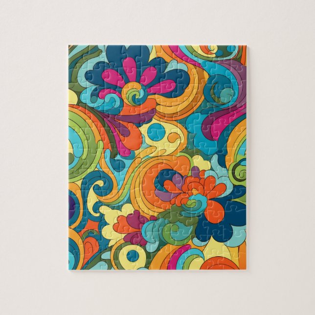 Rompecabezas del arte de Groovy (Vertical)