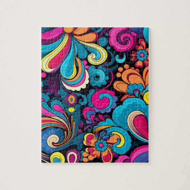 Rompecabezas del arte de Groovy (Vertical)