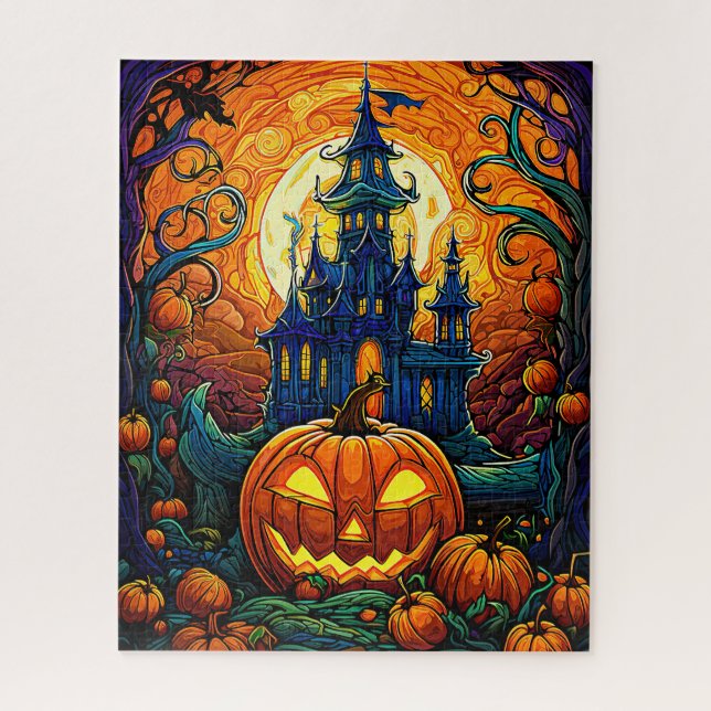 Rompecabezas del arte de Halloween (Vertical)