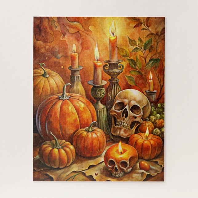 Rompecabezas del arte de Halloween (Vertical)