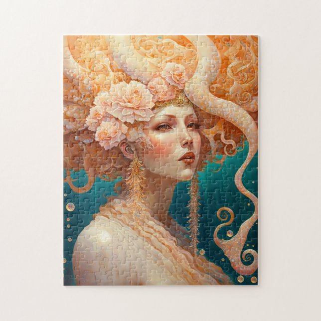 Rompecabezas del arte de la fantasía de la Sirena (Vertical)