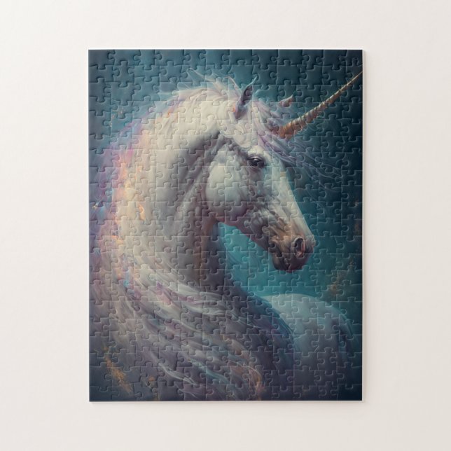 Rompecabezas del arte de la fantasía de Unicorn (Vertical)