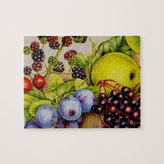 Rompecabezas del arte de la fruta de la cascada (Horizontal)