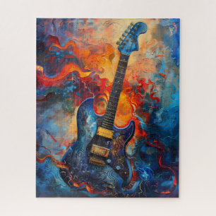 Rompecabezas del arte de la guitarra eléctrica