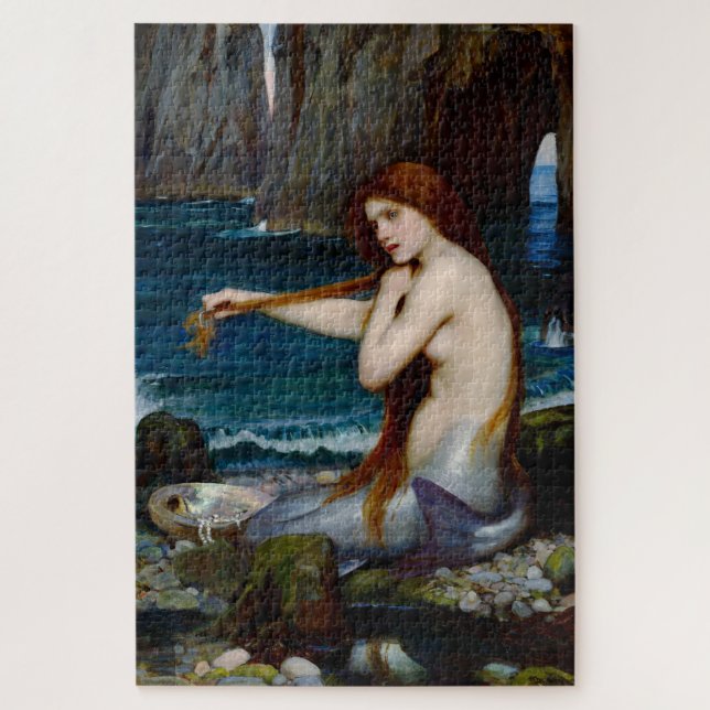 Rompecabezas del arte de la sirena John William Wa (Vertical)