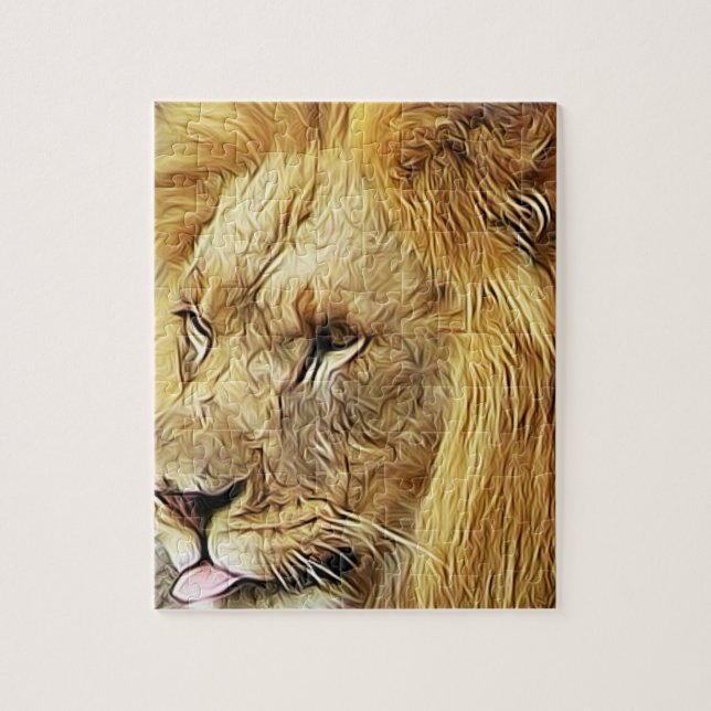 Rompecabezas del arte de los leones (Vertical)