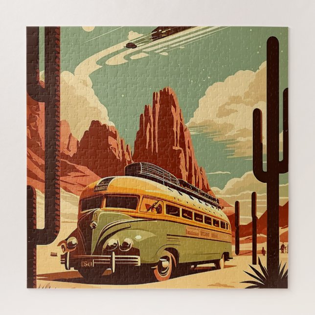 Rompecabezas del arte de los viajes de Nevada (Vertical)