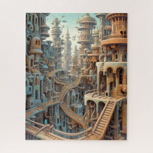 Rompecabezas del arte del Futurismo retro