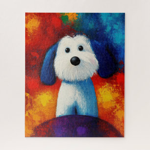 Rompecabezas del arte del retrato de perro