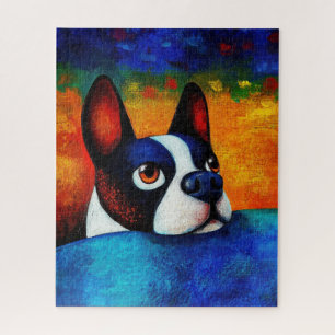 Rompecabezas del arte del retrato de perro