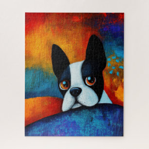 Rompecabezas del arte del retrato de perro