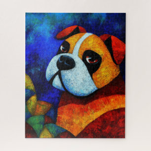 Rompecabezas del arte del retrato de perro