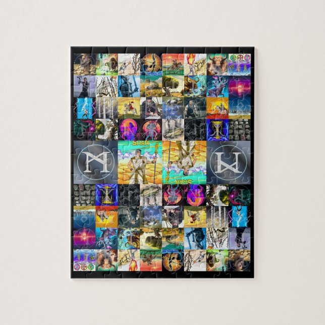 Rompecabezas del arte futóreo anglosajón | runas r (Vertical)