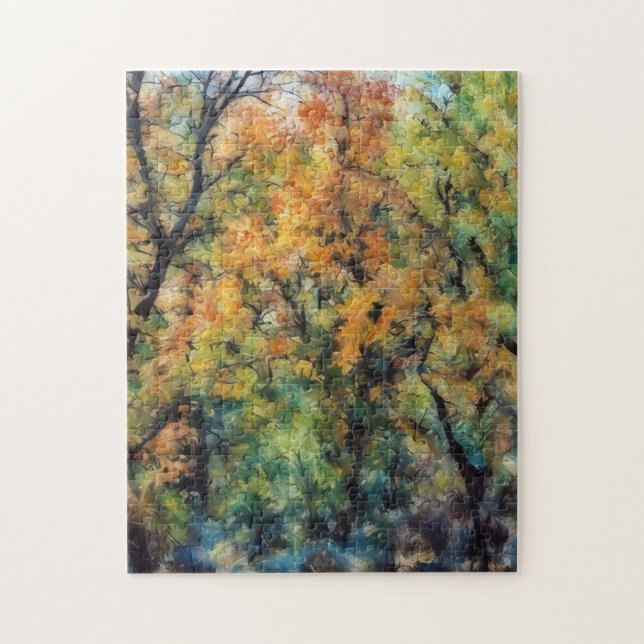 Rompecabezas del arte natural del arte del árbol (Vertical)