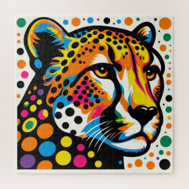 Rompecabezas del Arte Pop de Cheetah 600 Piece