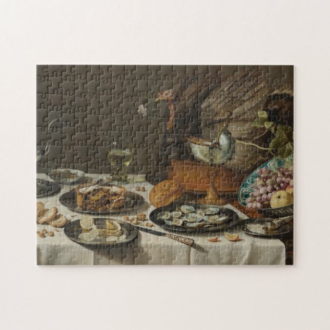 Rompecabezas del arte "Still Life With Turkey Pie" (Horizontal)