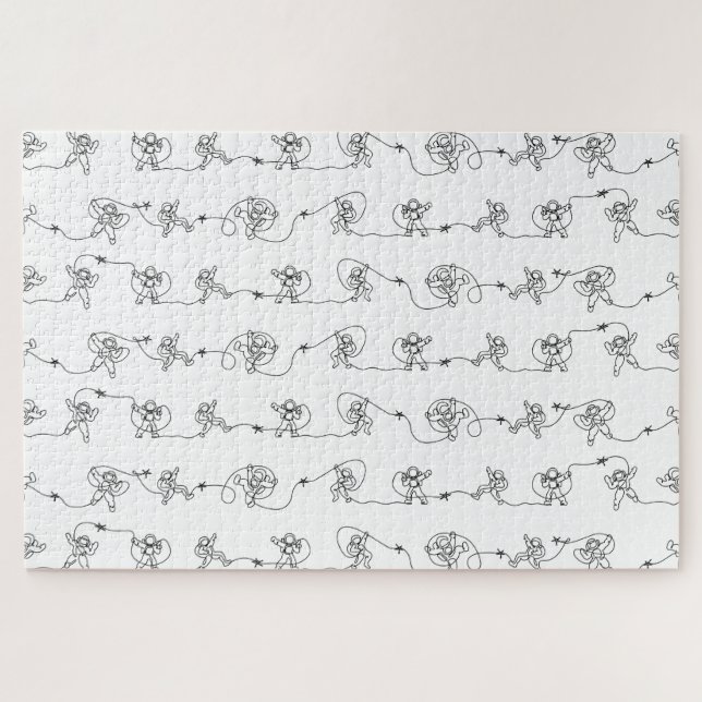 Rompecabezas del Astronauta Jigsaw (Horizontal)