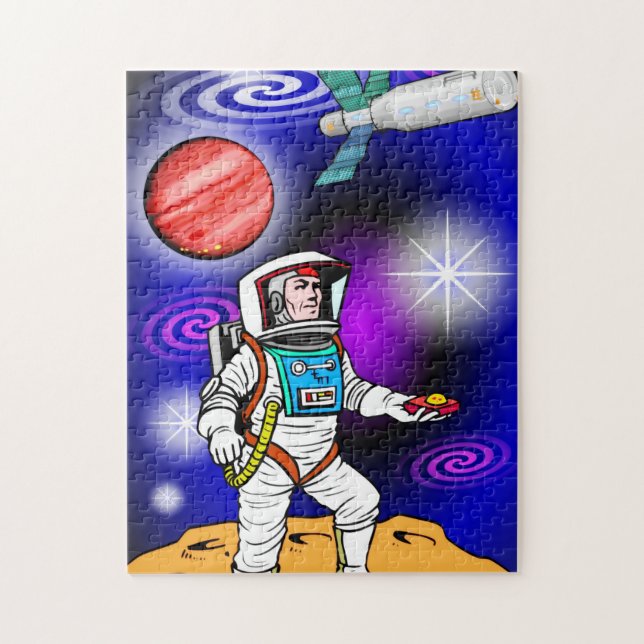 Rompecabezas del Astronauta personalizado Jigsaw (Vertical)