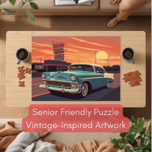 Rompecabezas del Autocinema de los años 50 Amigabl