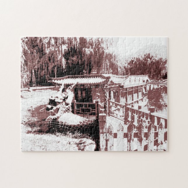 Rompecabezas del barco Dragon (Horizontal)