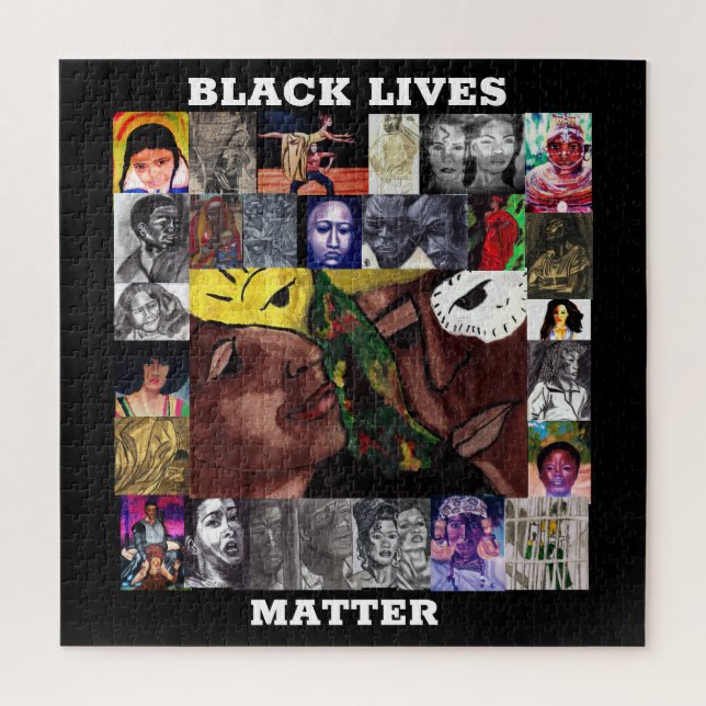 rompecabezas del BLACK LIVES MATTER (Vertical)
