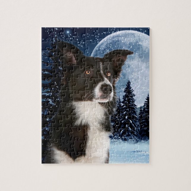 Rompecabezas del border collie (Vertical)