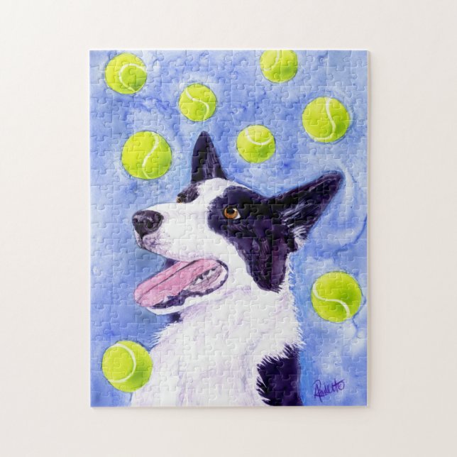 Rompecabezas del border collie - el "oro de la (Vertical)