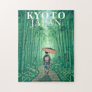 Rompecabezas del Bosque de Bambú de Kyoto Japón Vi