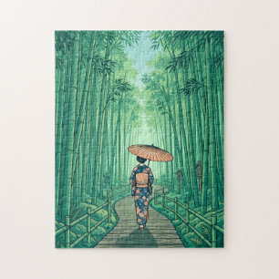 Rompecabezas del Bosque de Bambú de Kyoto Japón Vi