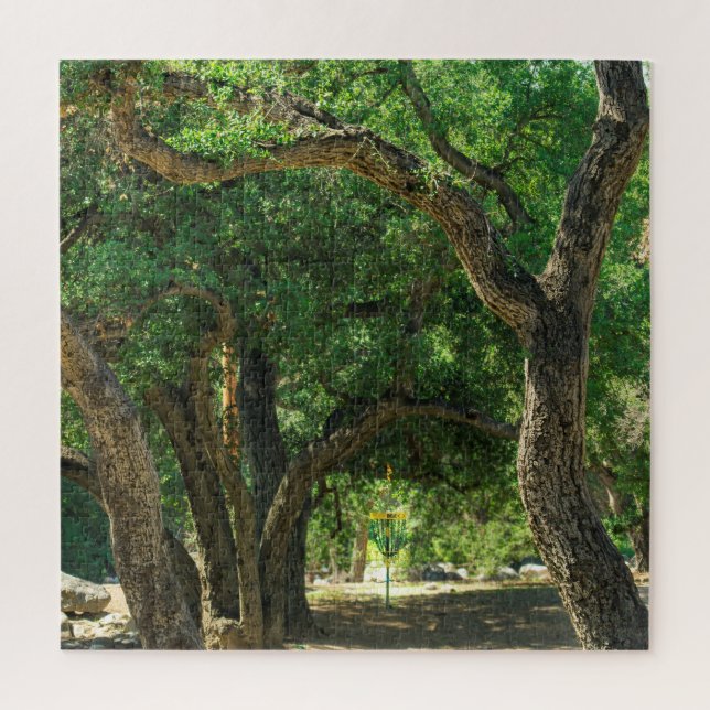 Rompecabezas del bosque de disco dificil (Vertical)