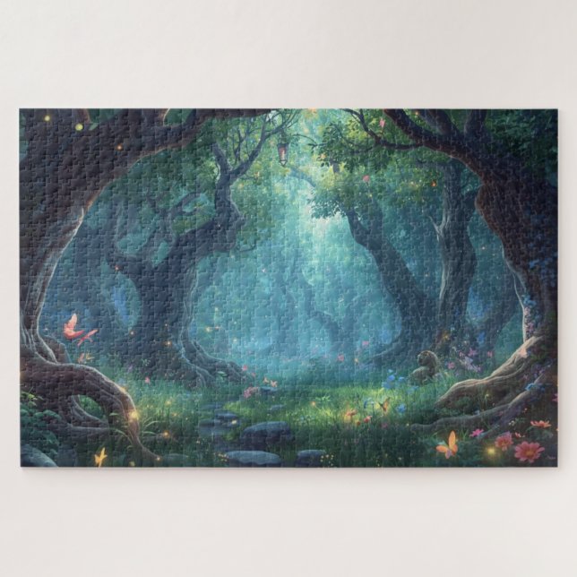 Rompecabezas del Bosque de Fantasía (Horizontal)