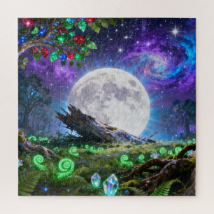 Rompecabezas del Bosque de Fantasía de Luna Llena