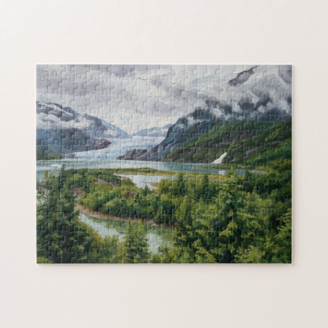 Rompecabezas del Bosque Nacional del Glaciar Mende (Horizontal)