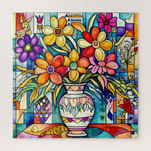 Rompecabezas del Bouquet del Arte Popular